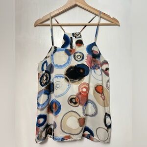 Kensie abstract satin tank top, VGUC, sz small